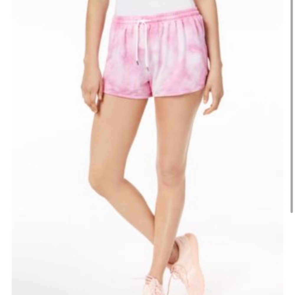 Pink & White Tie Dye Drawstring Shorts by Jessica Simpson Size Large